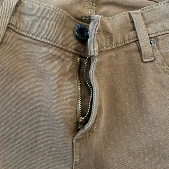 Fossil Super Skinny Light Brown Tan Dotted Patterned Jeans - Size 29 Women’s - Picture 17 of 17